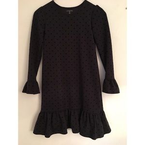 Lands End Long Sleeved T-Shirt Dress with Ruffles